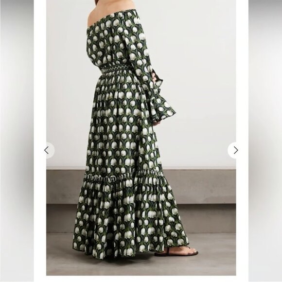 Agua by Agua Bendita Almendra Perla Maxi Dress Small NWT $910 - Picture 4 of 16